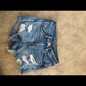 American Eagle High Rise Jean Shorts